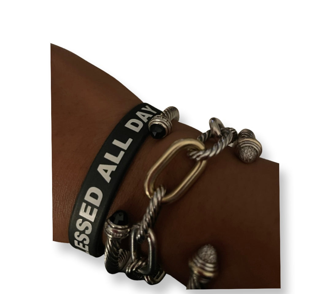 ‘BLESSED ALL DAY EVERYDAY’ Wristband